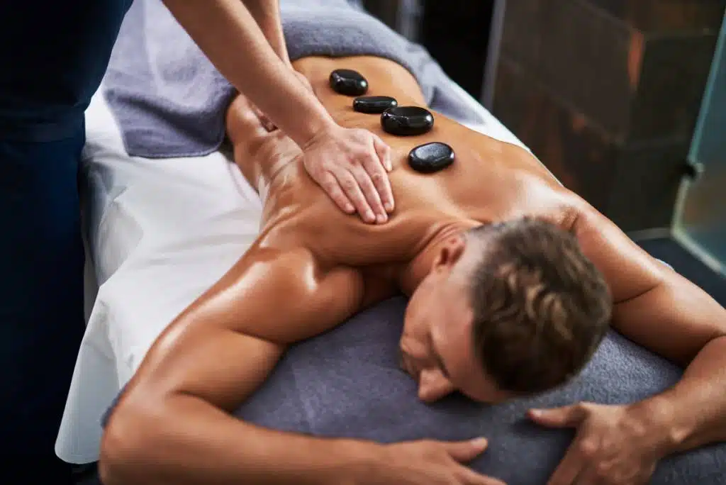 Hot stone massage